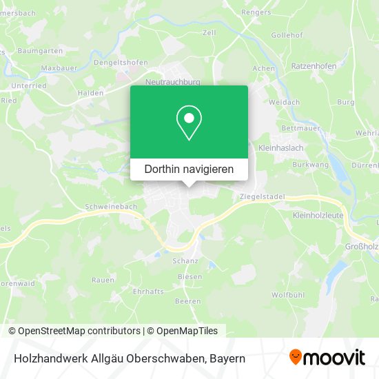 Holzhandwerk Allgäu Oberschwaben Karte