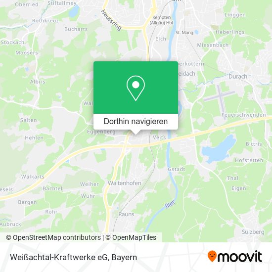 Weißachtal-Kraftwerke eG Karte