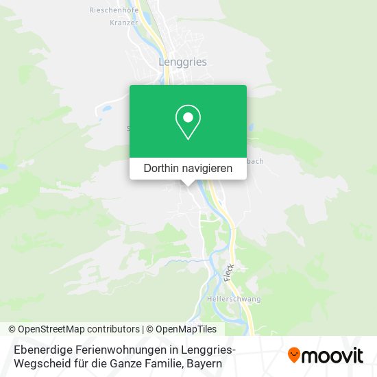 Ebenerdige Ferienwohnungen in Lenggries-Wegscheid für die Ganze Familie Karte