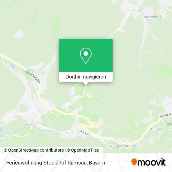 Ferienwohnung Stöcklhof Ramsau Karte