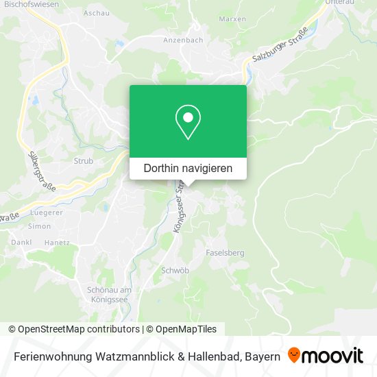 Ferienwohnung Watzmannblick & Hallenbad Karte
