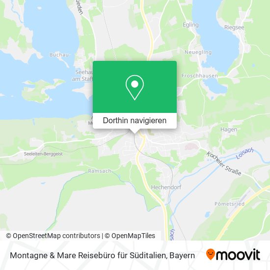 Montagne & Mare Reisebüro für Süditalien Karte