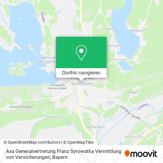 Axa Generalvertretung Franz Syrowatka Vermittlung von Versicherungen Karte
