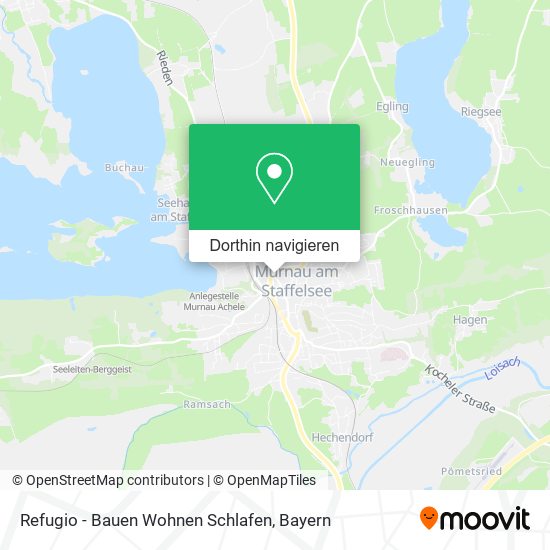 Refugio - Bauen Wohnen Schlafen Karte
