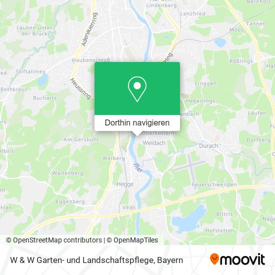 W & W Garten- und Landschaftspflege Karte