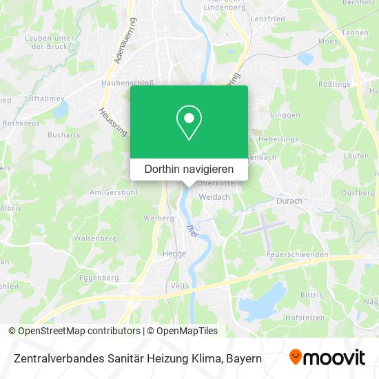 Zentralverbandes Sanitär Heizung Klima Karte
