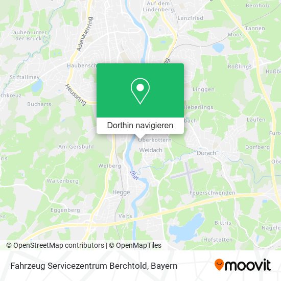 Fahrzeug Servicezentrum Berchtold Karte