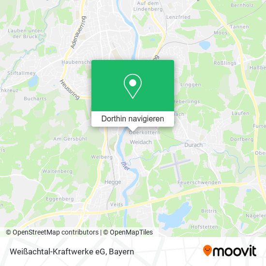Weißachtal-Kraftwerke eG Karte