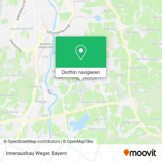 Innenausbau Weger Karte