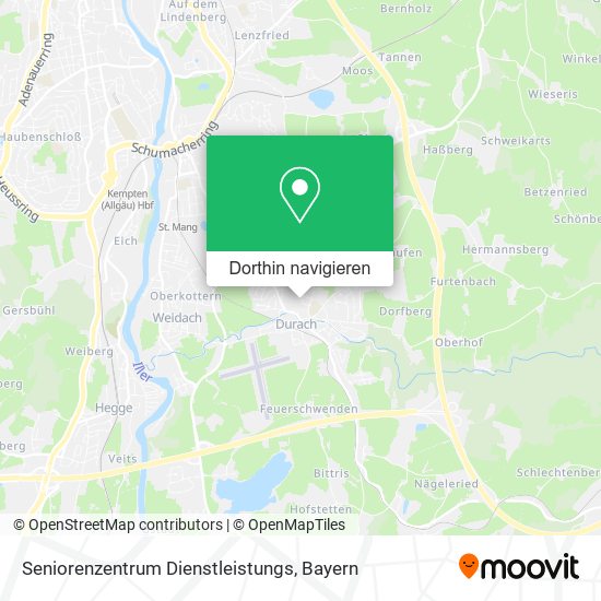 Seniorenzentrum Dienstleistungs Karte