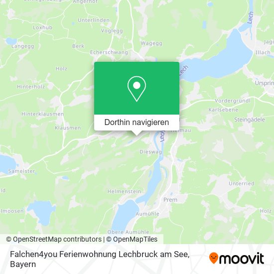 Falchen4you Ferienwohnung Lechbruck am See Karte