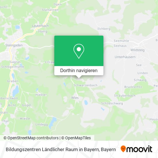Bildungszentren Ländlicher Raum in Bayern Karte