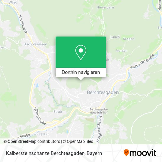Kälbersteinschanze Berchtesgaden Karte