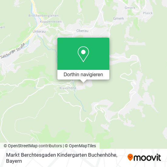 Markt Berchtesgaden Kindergarten Buchenhöhe Karte