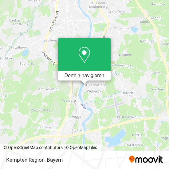 Kempten Region Karte