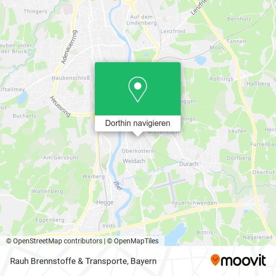 Rauh Brennstoffe & Transporte Karte