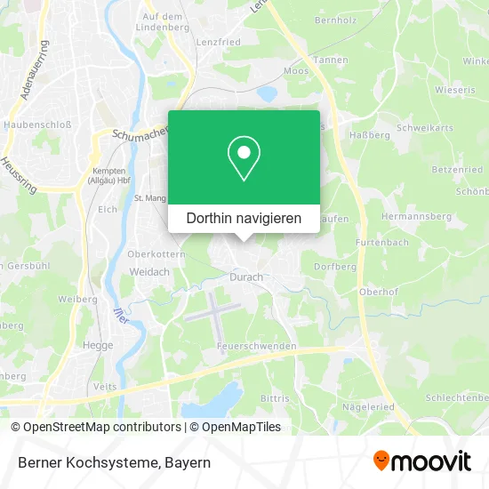 Berner Kochsysteme Karte