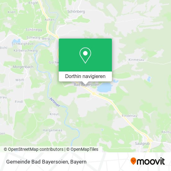 Gemeinde Bad Bayersoien Karte