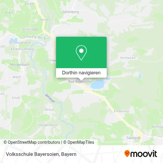 Volksschule Bayersoien Karte