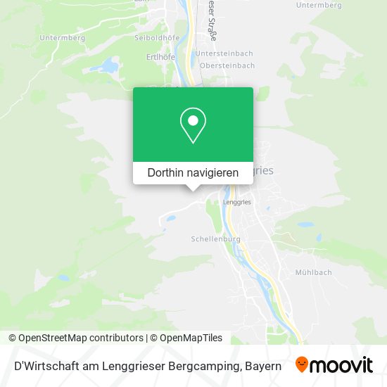 D'Wirtschaft am Lenggrieser Bergcamping Karte
