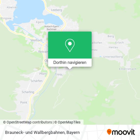 Brauneck- und Wallbergbahnen Karte