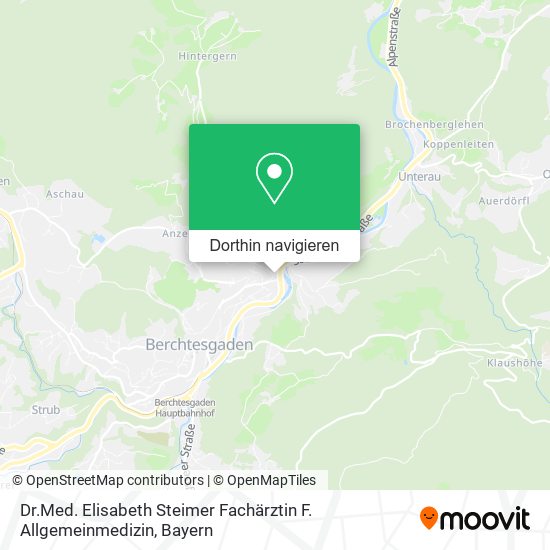 Dr.Med. Elisabeth Steimer Fachärztin F. Allgemeinmedizin Karte