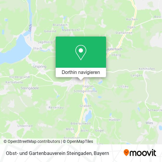 Obst- und Gartenbauverein Steingaden Karte
