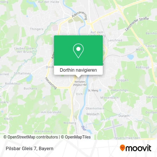 Pilsbar Gleis 7 Karte
