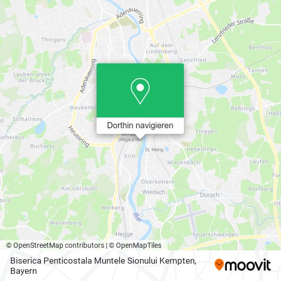 Biserica Penticostala Muntele Sionului Kempten Karte