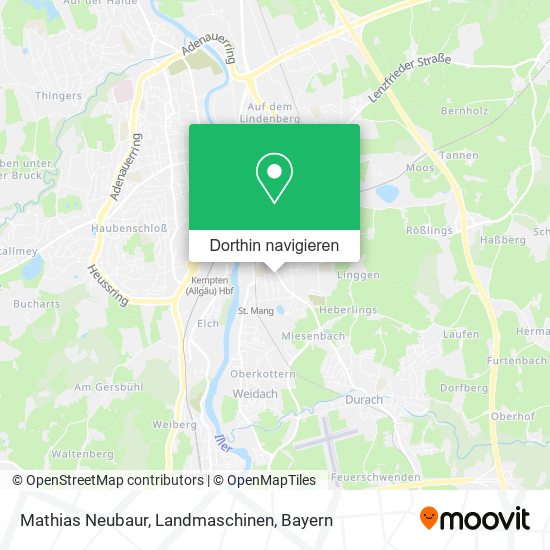 Mathias Neubaur, Landmaschinen Karte