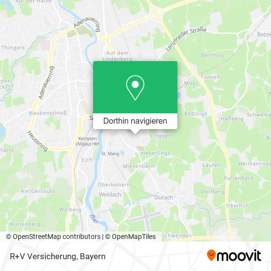 R+V Versicherung Karte