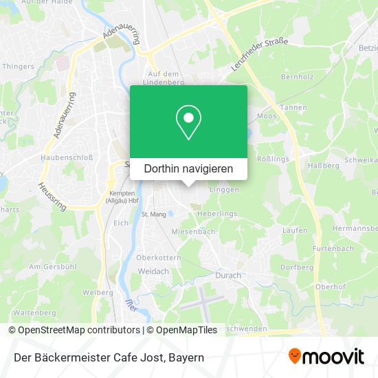 Der Bäckermeister Cafe Jost Karte