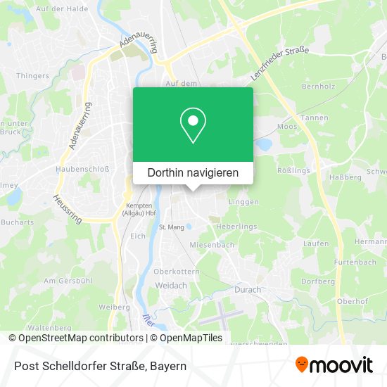 Post Schelldorfer Straße Karte