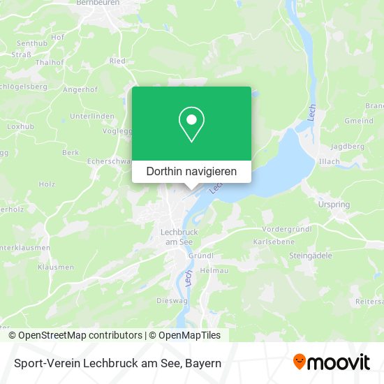 Sport-Verein Lechbruck am See Karte