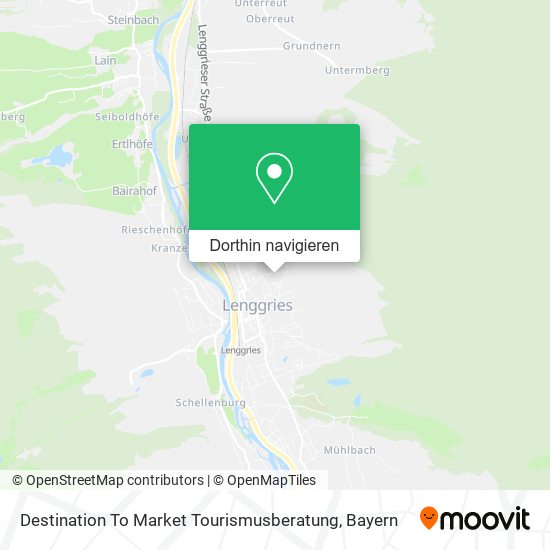 Destination To Market Tourismusberatung Karte