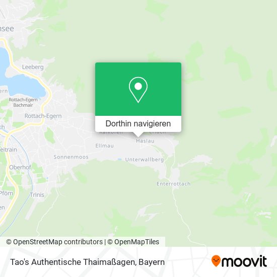 Tao's Authentische Thaimaßagen Karte