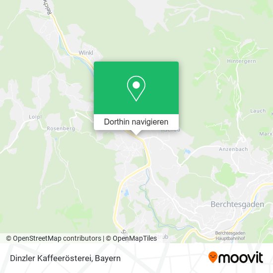Dinzler Kaffeerösterei Karte