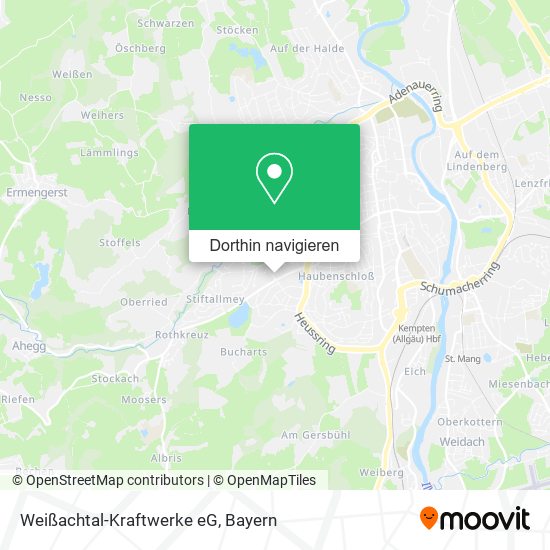 Weißachtal-Kraftwerke eG Karte