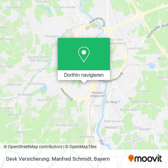 Devk Versicherung: Manfred Schmidt Karte