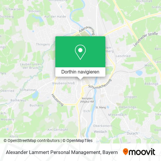 Alexander Lammert Personal Management Karte