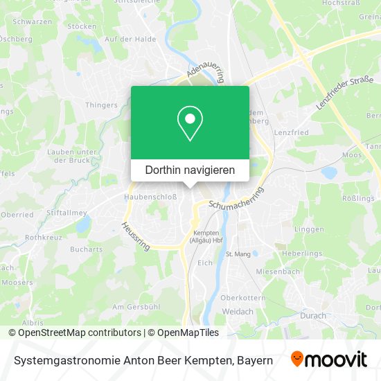 Systemgastronomie Anton Beer Kempten Karte