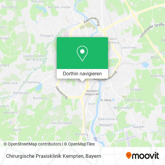 Chirurgische Praxisklinik Kempten Karte