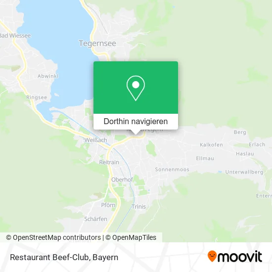 Restaurant Beef-Club Karte