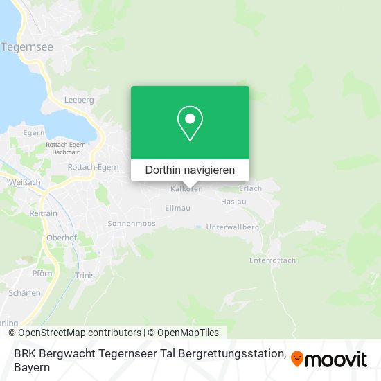 BRK Bergwacht Tegernseer Tal Bergrettungsstation Karte