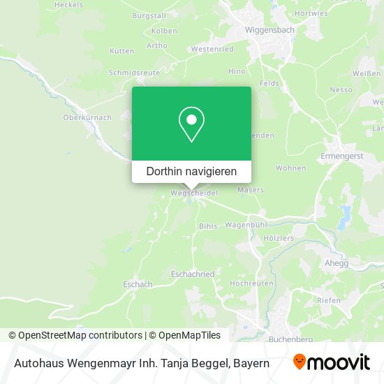 Autohaus Wengenmayr Inh. Tanja Beggel Karte