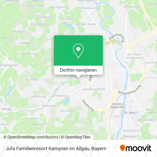 Jufa Familienresort Kempten im Allgäu Karte