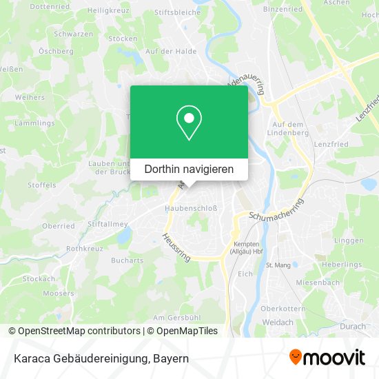 Karaca Gebäudereinigung Karte