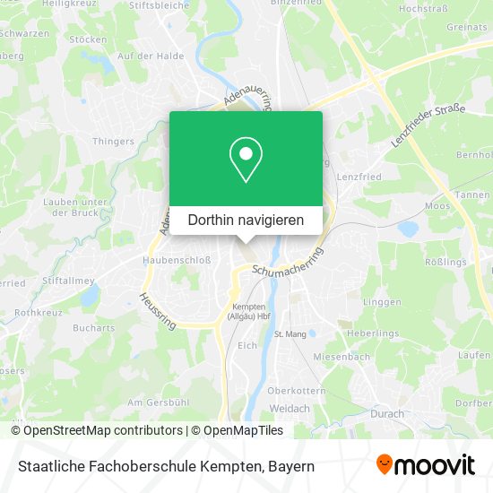 Staatliche Fachoberschule Kempten Karte