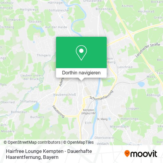 Hairfree Lounge Kempten - Dauerhafte Haarentfernung Karte