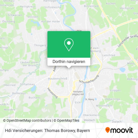 Hdi Versicherungen: Thomas Borowy Karte